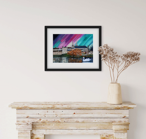 Irish Landscape Giclee Print – Enniskillen Northern Lights 'Faith' – Limited Edition of 50