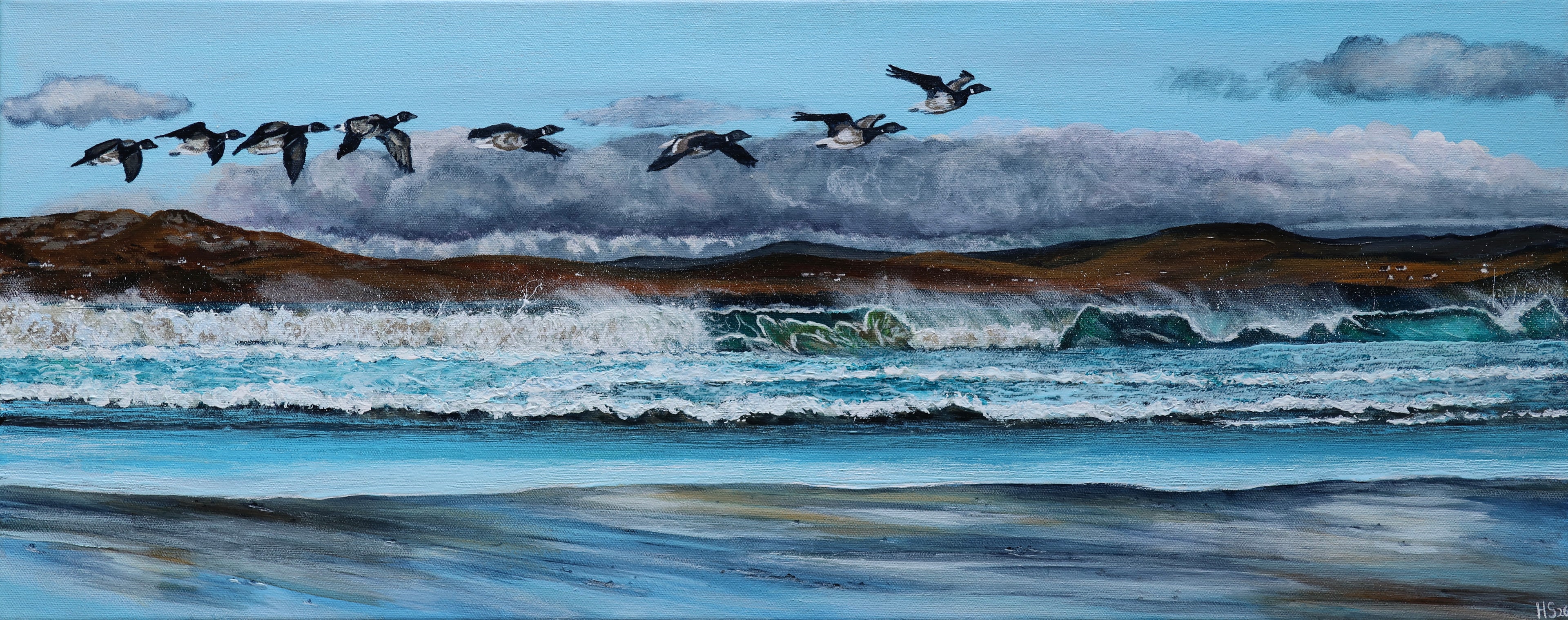 Original Acrylic Painting ‘Wild Atlantic Winter’