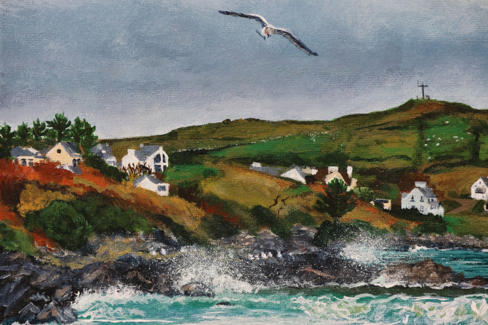 Original Acrylic Painting ‘Winter Shore’