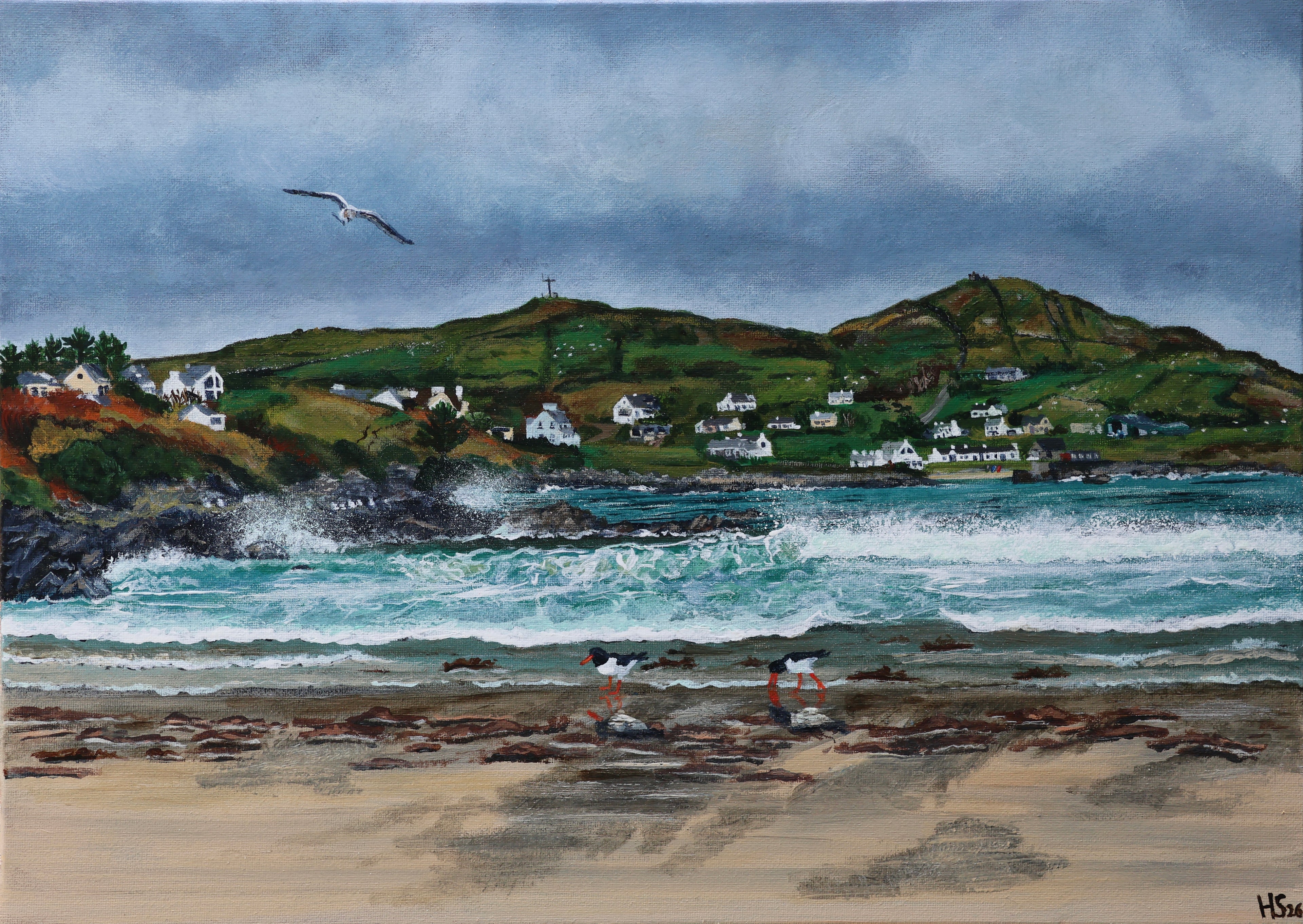 Original Acrylic Painting ‘Winter Shore’