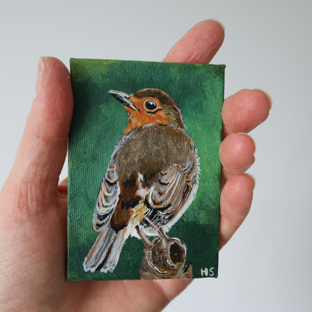 Original Mini Acrylic Painting ‘Robin’