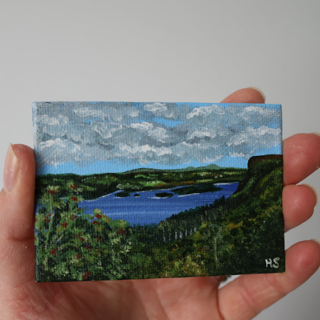 Original Mini Acrylic Painting ‘Magho Cliffs’