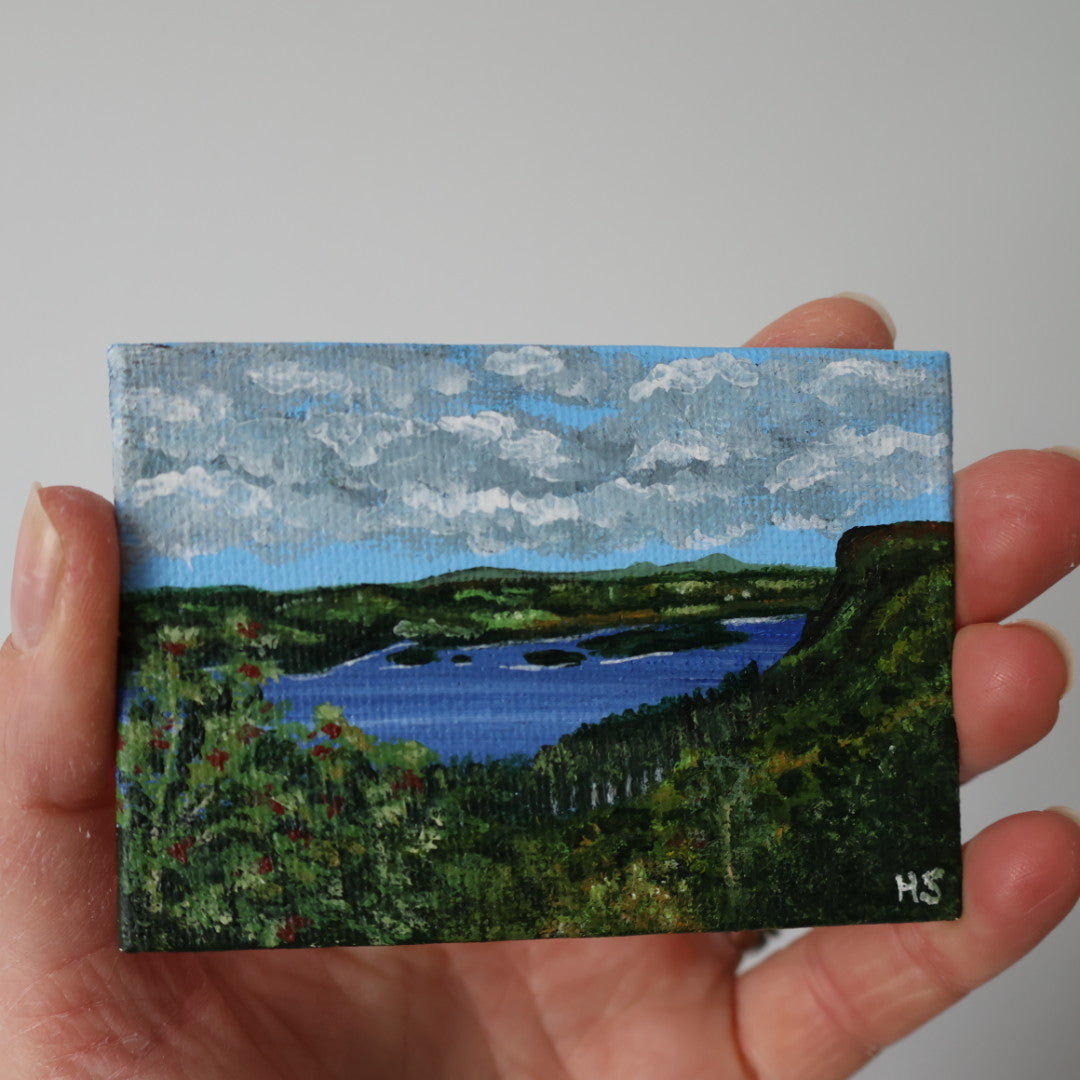 Original Mini Acrylic Painting ‘Magho Cliffs’