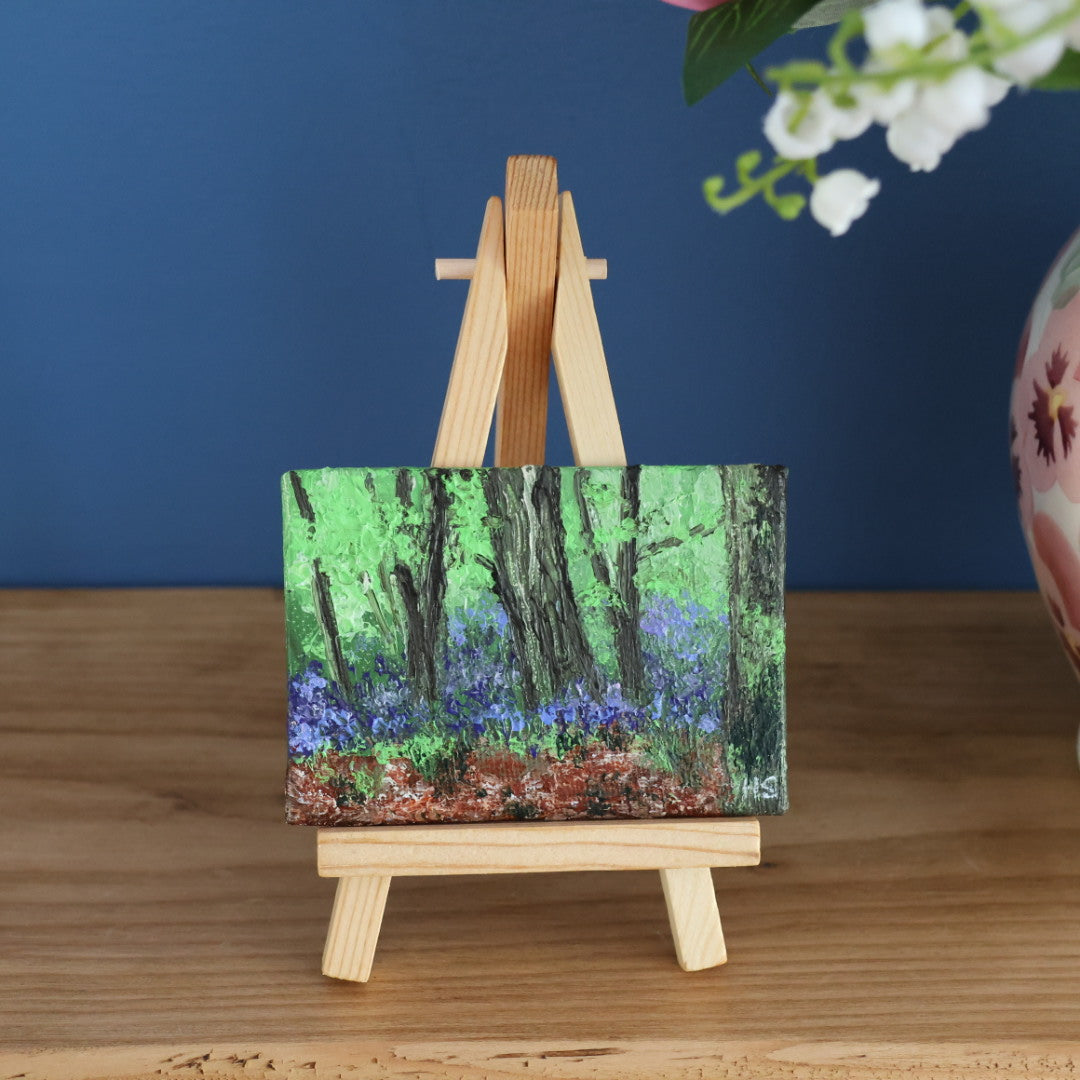 Original Mini Acrylic Painting ‘Bluebell Wood’