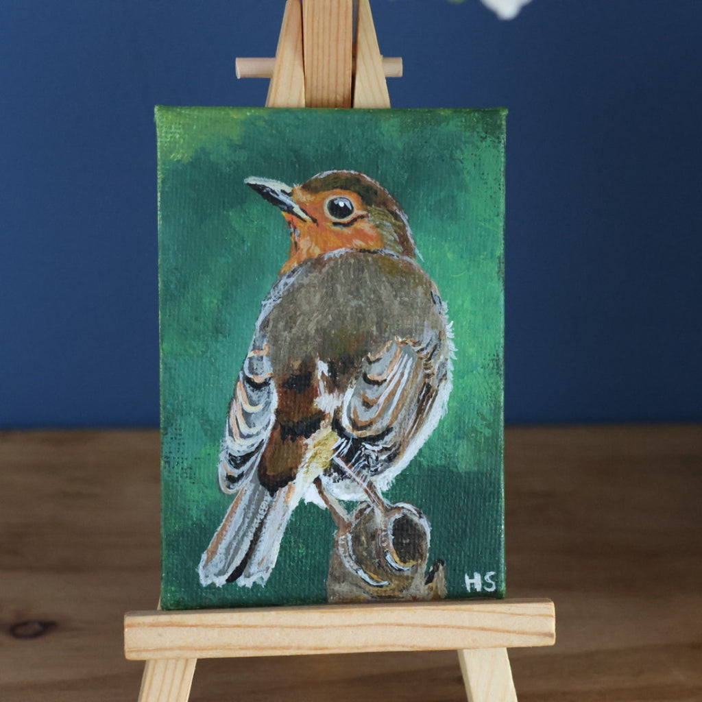 Original Mini Acrylic Painting ‘Robin’