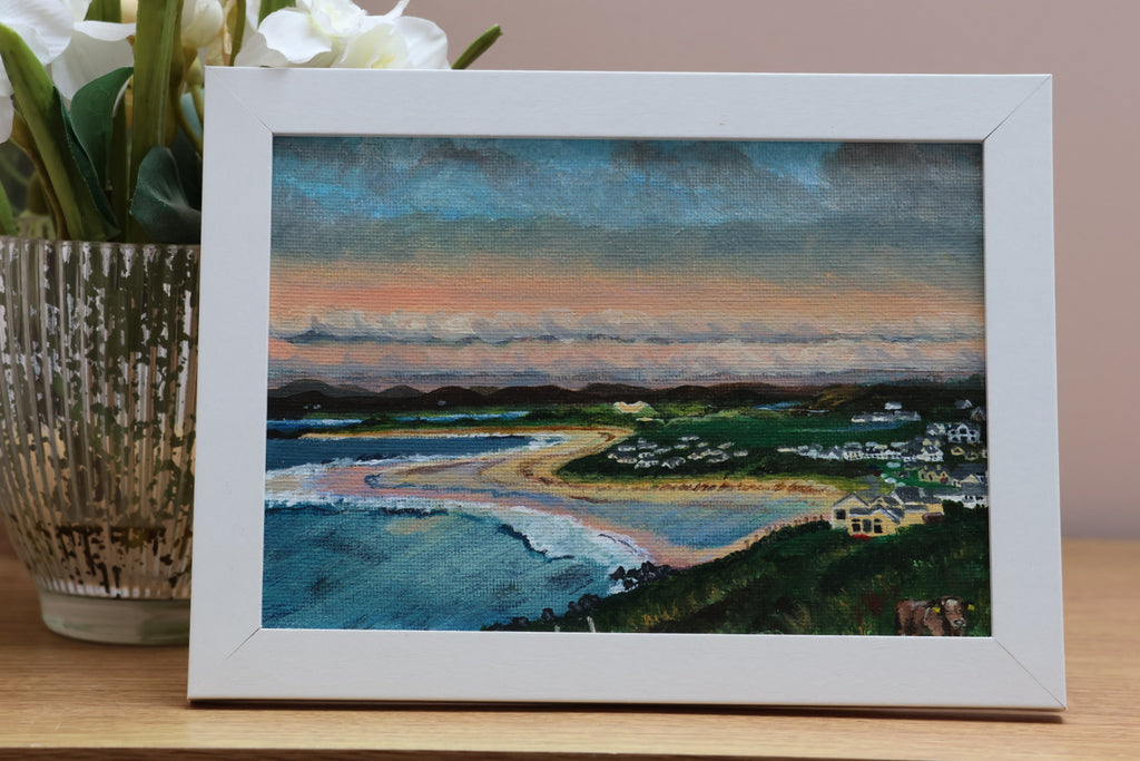 Original 7” x 5” Acrylic Painting “Narin Sunset”