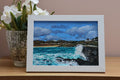 Original 7” x 5” acrylic painting “Portnoo Harbour High Tide’