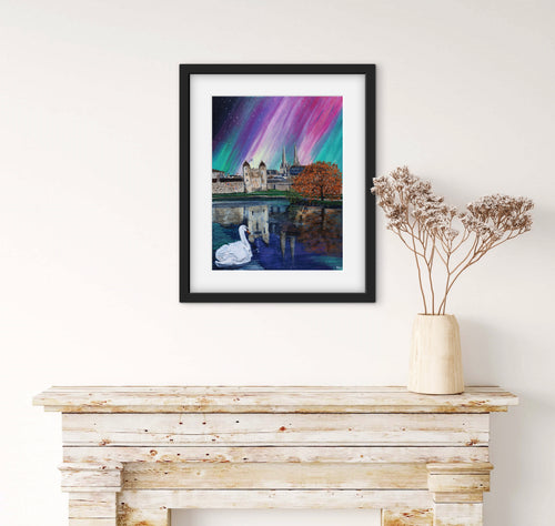 Irish Landscape Giclee Print – Enniskillen Northern Lights 'Hope' – Limited Edition of 50
