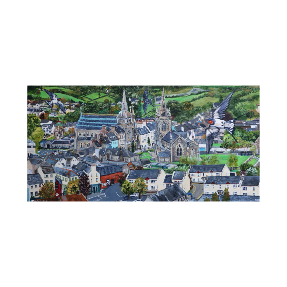 Limited Edition Giclee Print ‘Enniskillen Inspired by The Happy Prince Tale’
