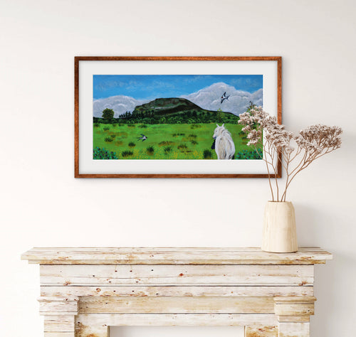 Irish Landscape Giclee Print – Benlaughlin Mountain Fermanagh 'Bilberry Sunday' – Limited Edition of 50