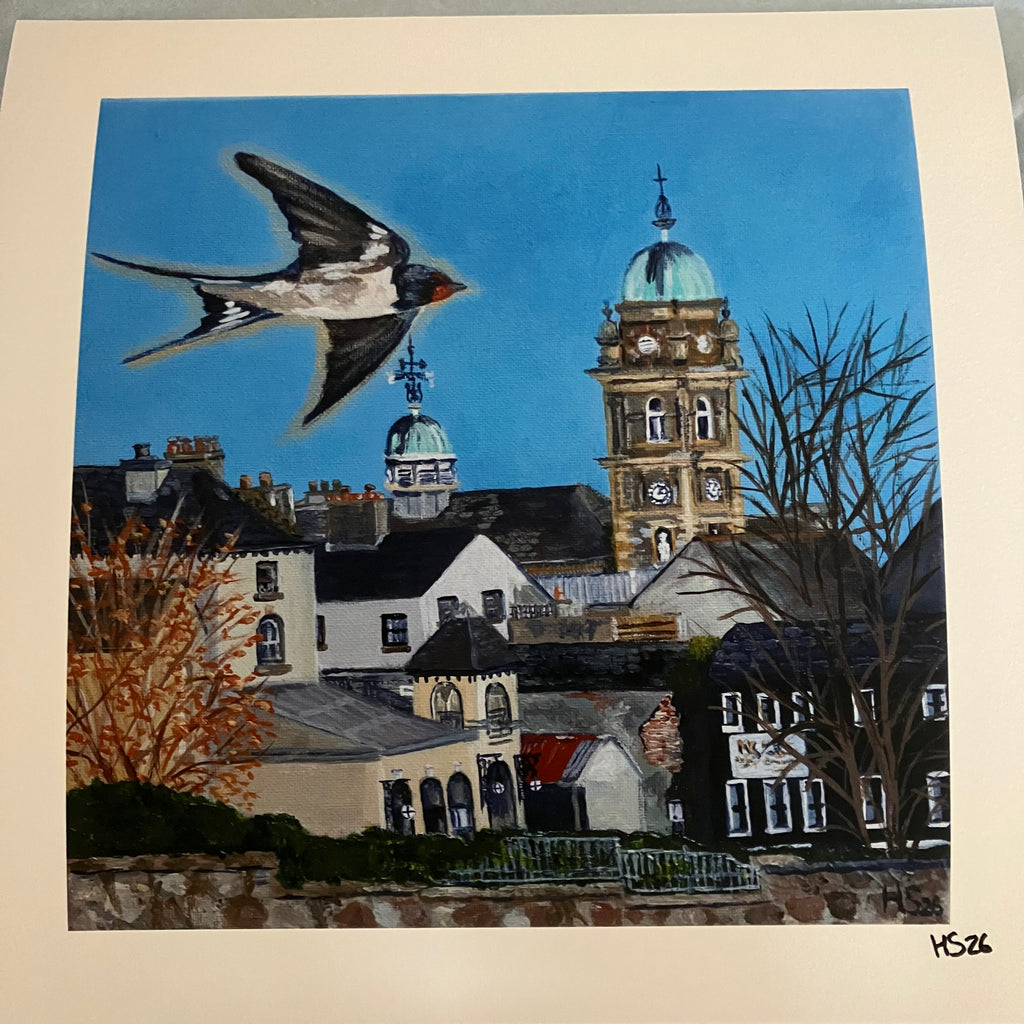 Enniskillen Town Hall Swallow Giclee Print
