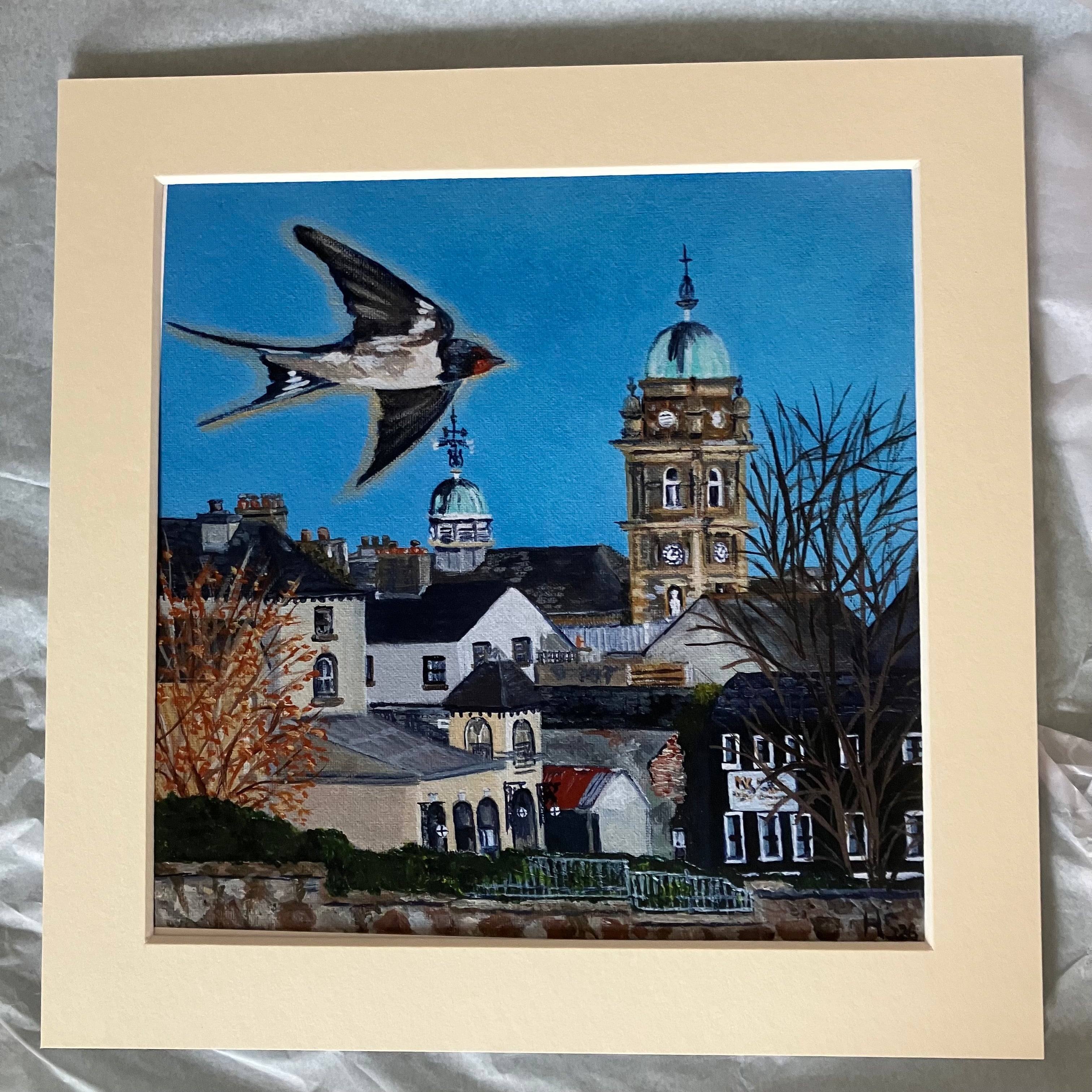 Enniskillen Town Hall Swallow Giclee Print