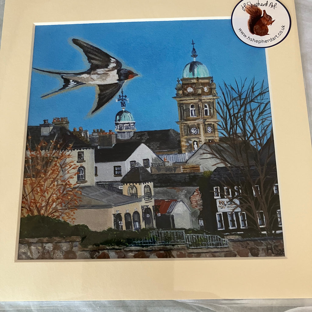 Enniskillen Town Hall Swallow Giclee Print