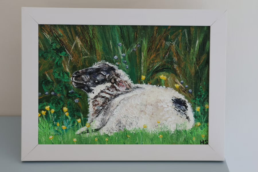 Original 7” x 5” Acrylic Painting “Fermanagh Lamb”