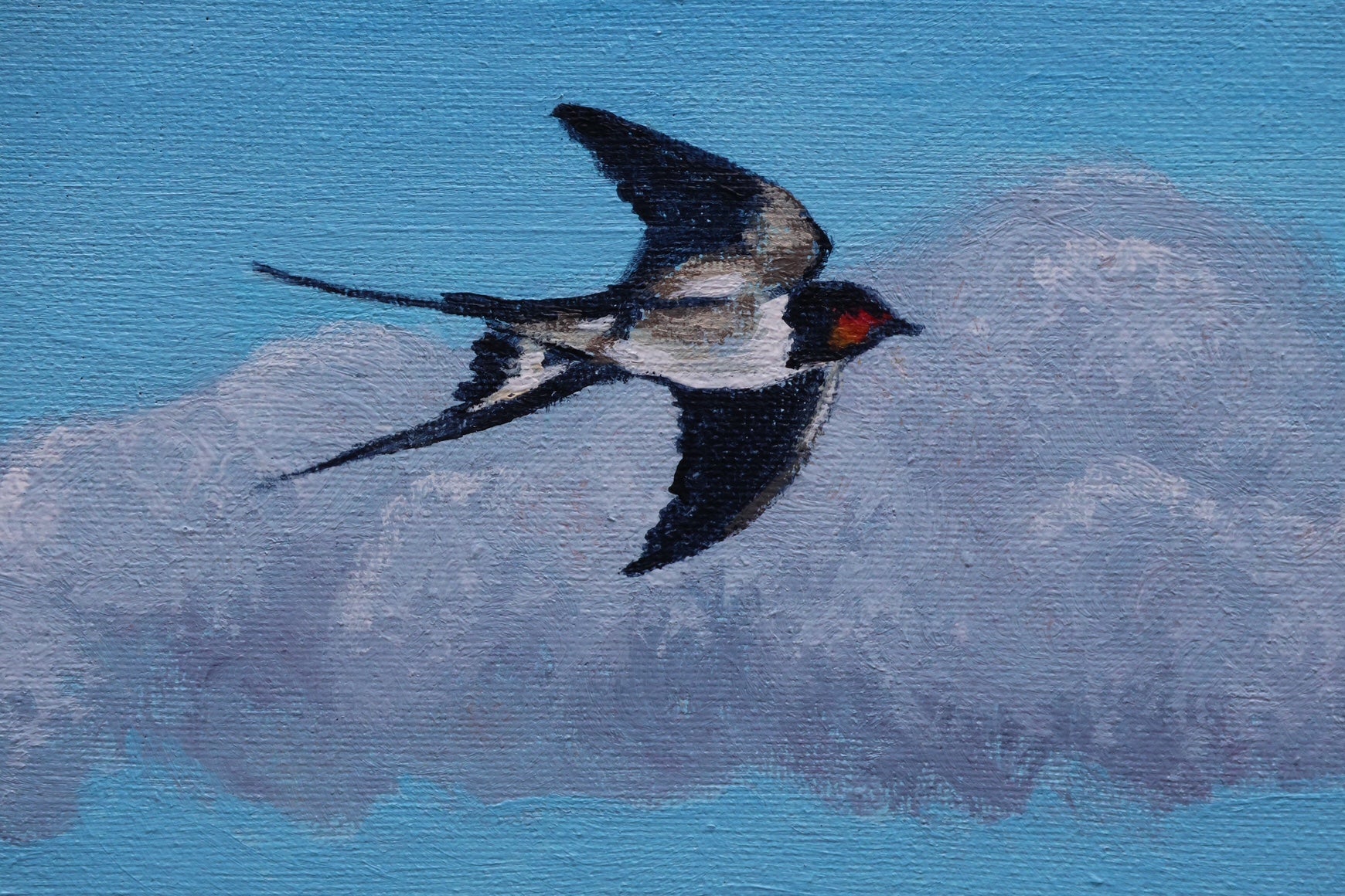 Original Acrylic Painting ‘Swan Love’