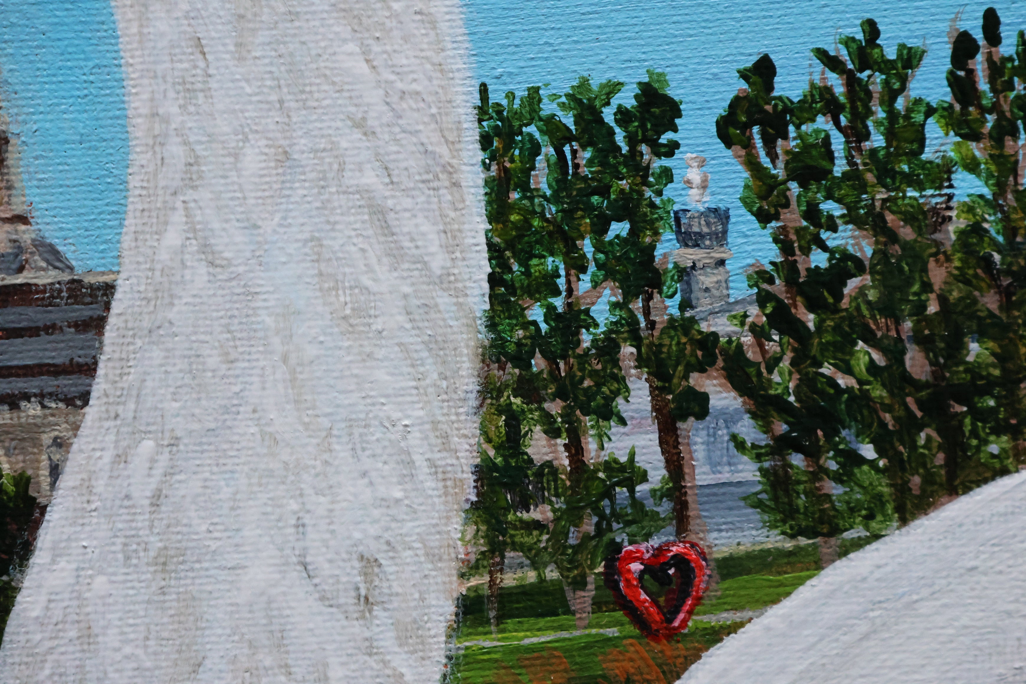 Original Acrylic Painting ‘Swan Love’